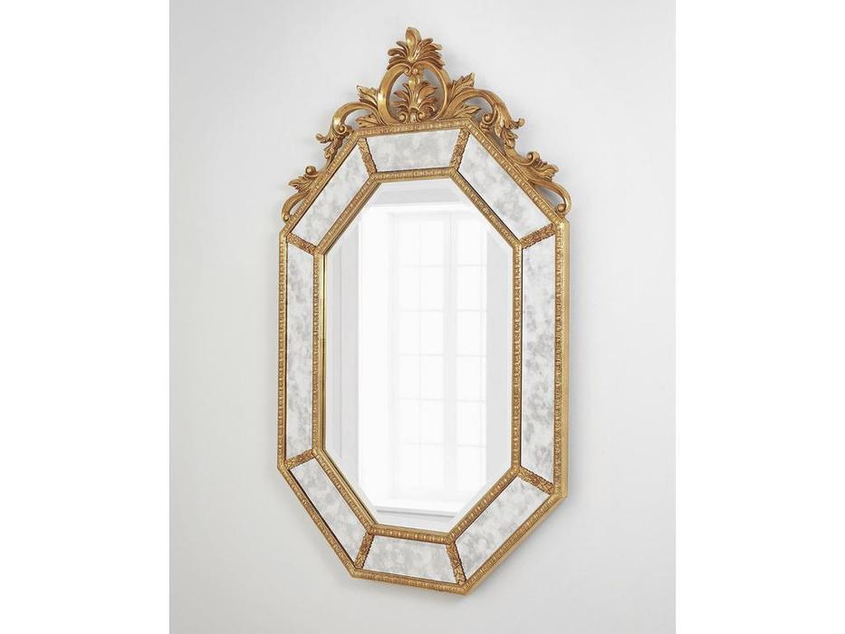 зеркало навесное в раме Лидс Hermitage  [LHDWM126ZYH-AG] золото