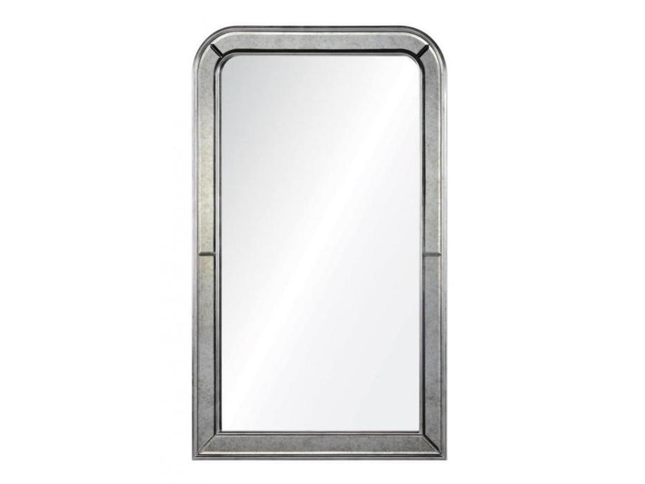 зеркало навесное в раме Гийом Hermitage  [LH449G] серебро