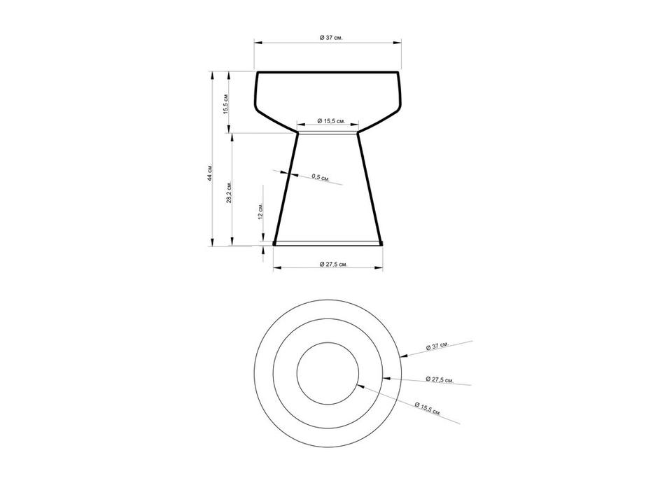 столик приставной  Флумс Hermitage  [P3118XA] оливковый