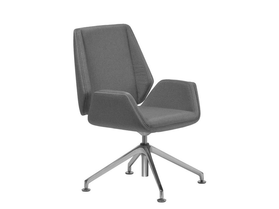 кресло на ножках  Siena Line  [Siena Chrome B4L ткань] серый