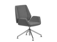 кресло на ножках  Siena Line  [Siena Chrome B4L ткань] серый