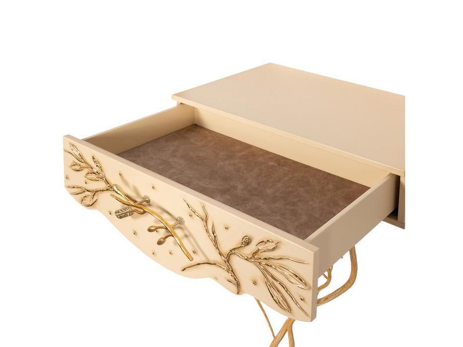 консоль Айвори Oliva Branch Bogacho  [15013] бежевый, золото