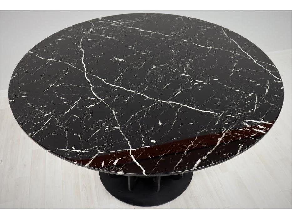 стол обеденный обеденный Сохо Linhai Lanzhu  [F-1455casa] черный мрамор