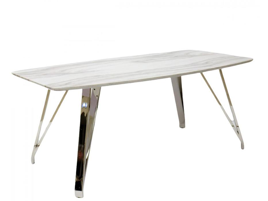стол обеденный обеденный Соар Linhai Lanzhu  [F-1194casa] белый мрамор