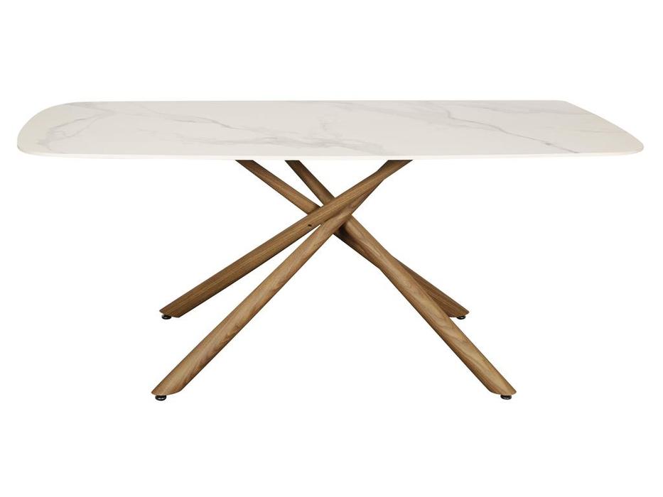 стол обеденный  Неаполь Linhai Lanzhu  [TW-1162-Tcasa] белый мрамор