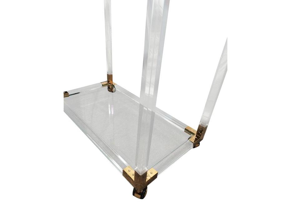 стол сервировочный  Беверли Linhai Lanzhu  [MH1780DCcasa] прозрачный, золото