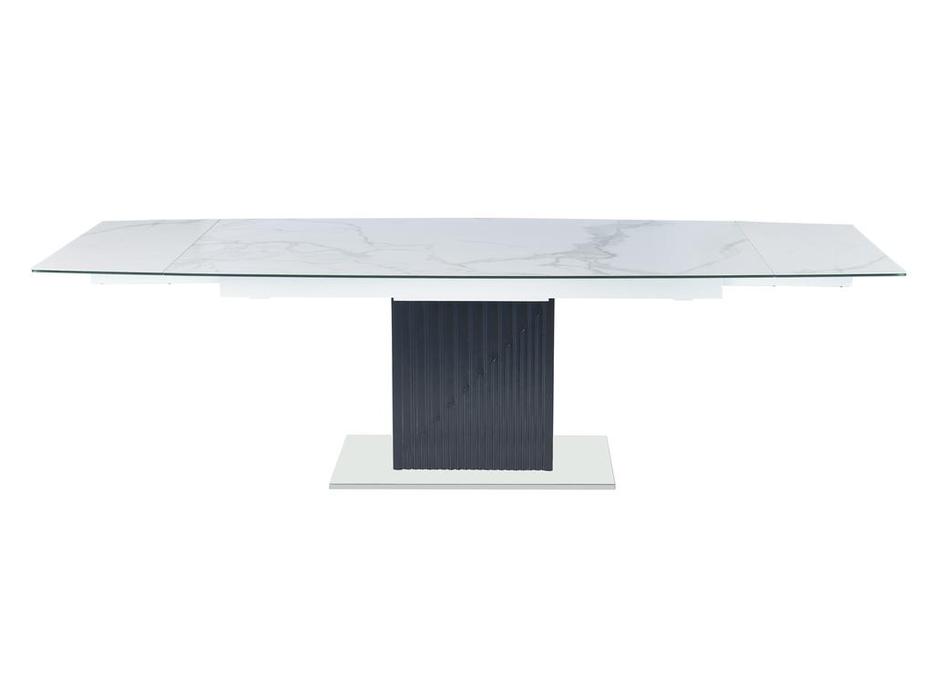стол обеденный раскладной Хлое Linhai Lanzhu  [MC22027DTcasa] белый мрамор