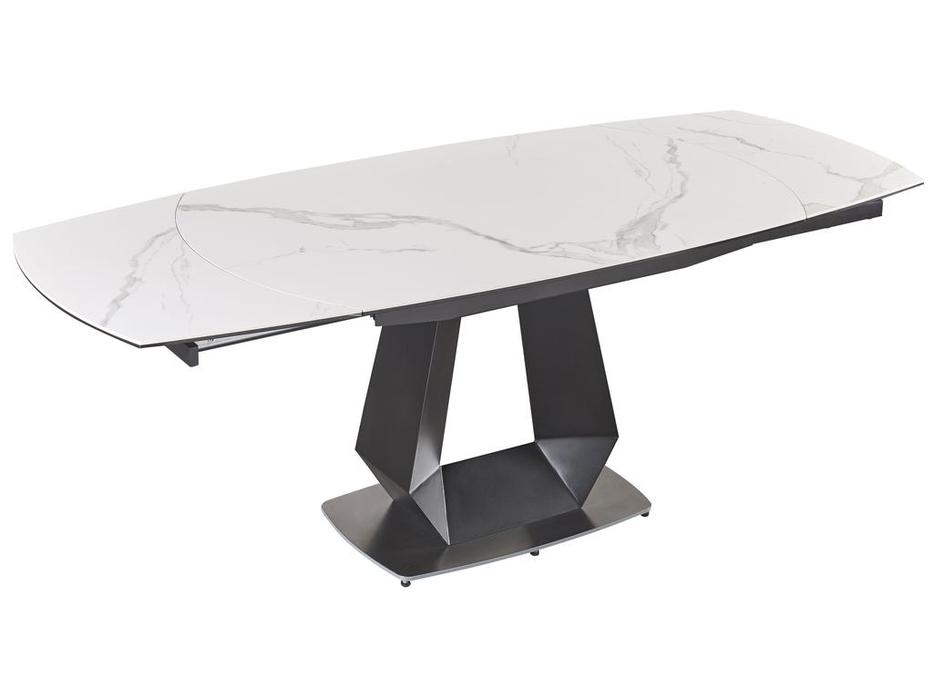 стол обеденный раскладной Даймонд Linhai Lanzhu  [MC22128DTcasa] белый мрамор