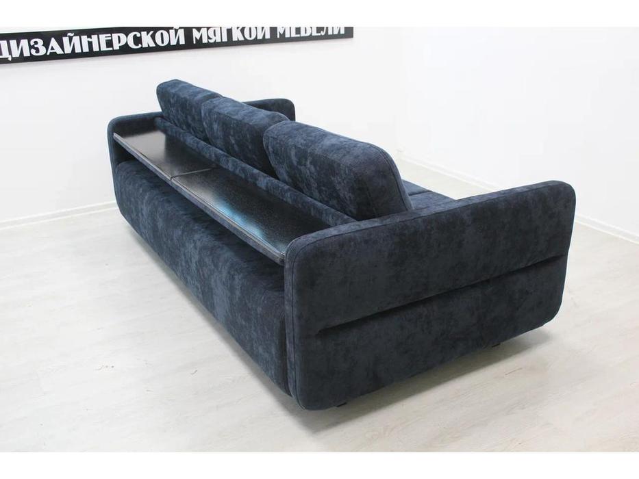 диван 3 местный раскладной, узкие подлокотники Марко SofTime  синий