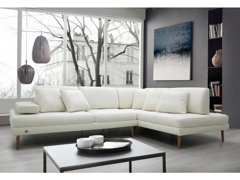 диван модульный с оттоманкой Милан-1 SofTime  белый