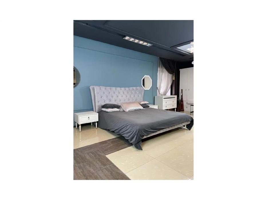 кровать двуспальная 180х200 Lorenta: Dogtas [3200387831] (серый)