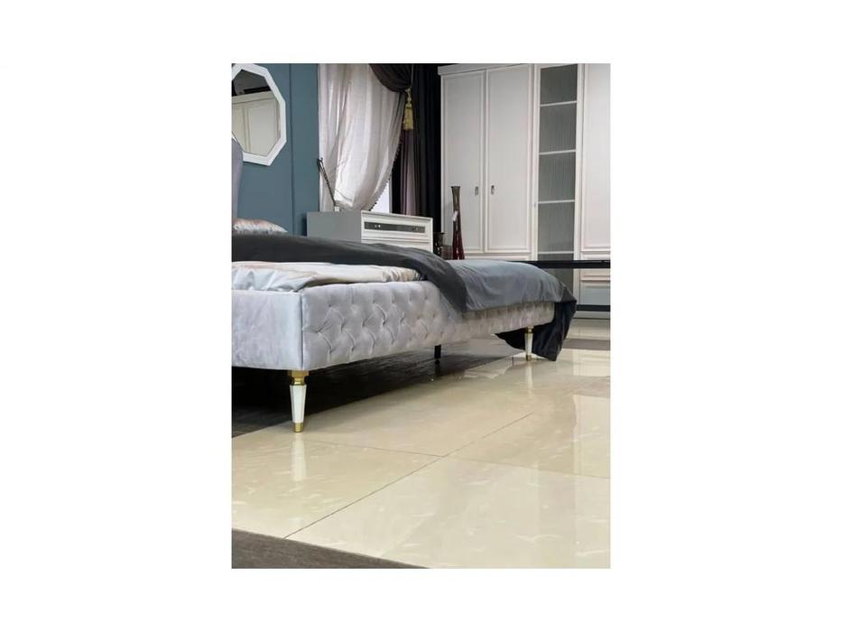 кровать двуспальная 180х200 Lorenta: Dogtas [3200387831] (серый)