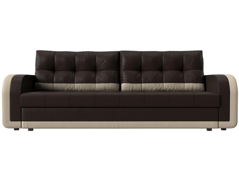 диван-кровать 3-х местный Марсель Лига Диванов  [110000] коричневый/бежевый