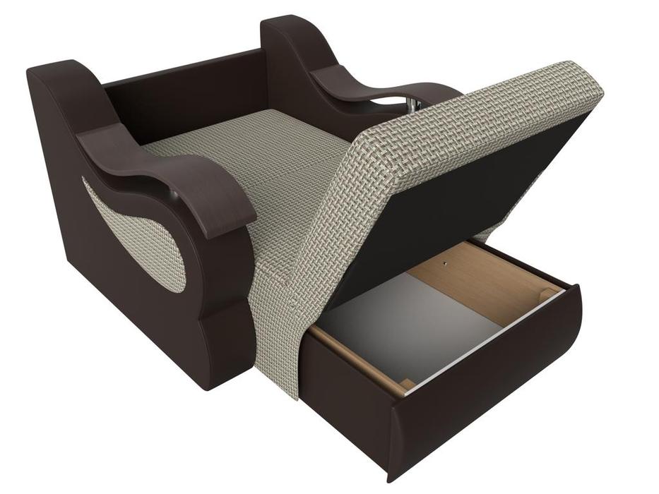 кресло-кровать  Меркурий 60 Лига Диванов  [100681] бежевый/коричневый