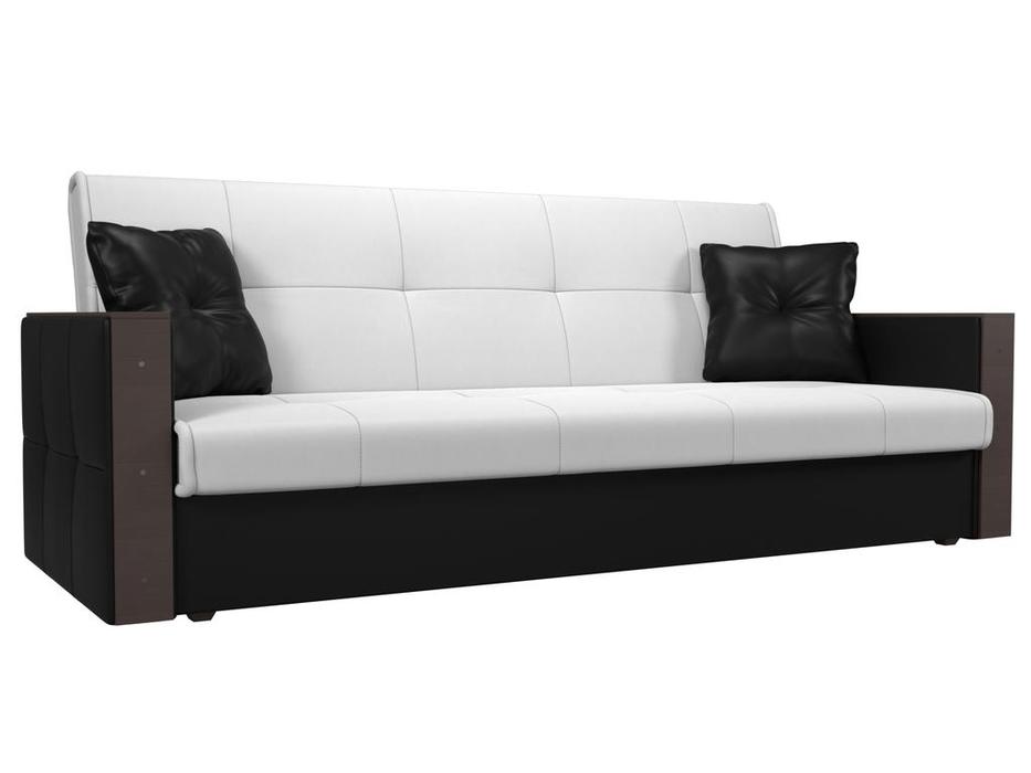 диван-кровать 3-х местный Валенсия Лига Диванов  [111064] белый/черный