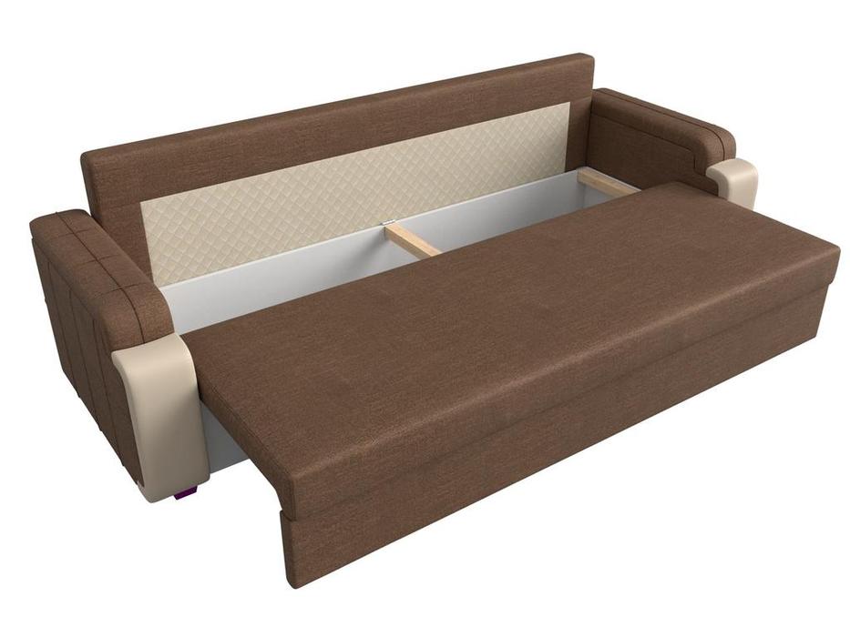 диван-кровать 3-х местный Николь лайт Лига Диванов  [112769] коричневый