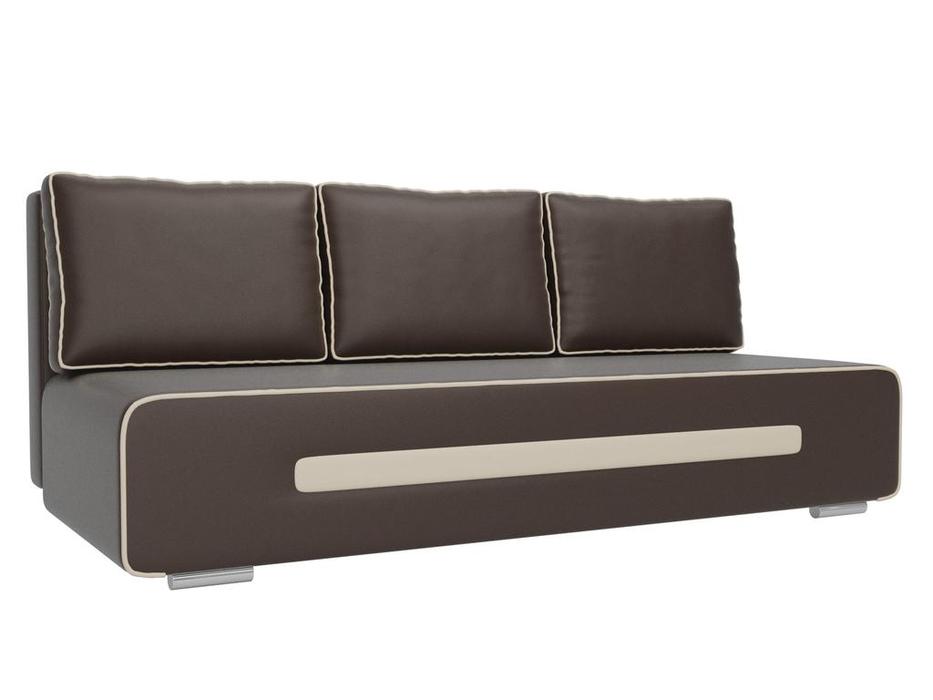 диван-кровать 3-х местный Приам Лига Диванов  [107415] коричневый