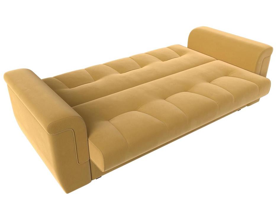 диван-кровать 3-х местный Эллиот Лига Диванов  [107466] желтый