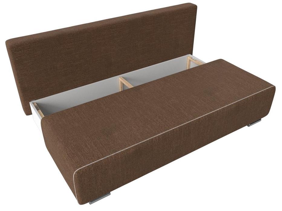 диван-кровать 3-х местный Уно Лига Диванов  [113259] коричневый