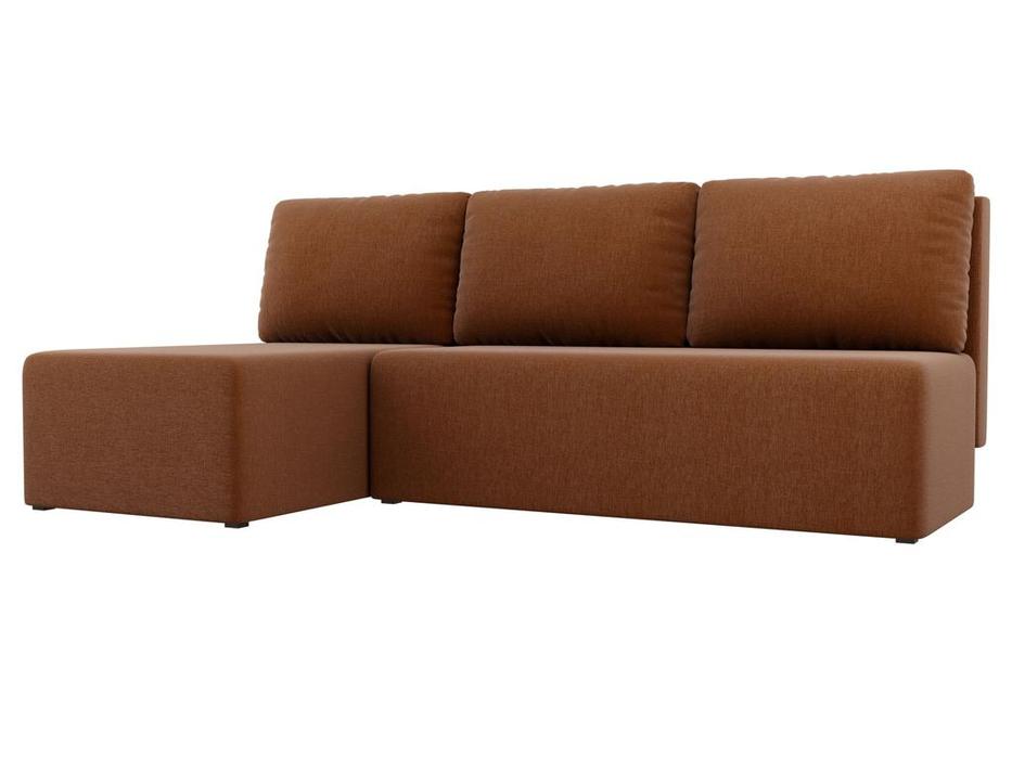 диван угловой левый Поло Лига Диванов  [100437L] коричневый