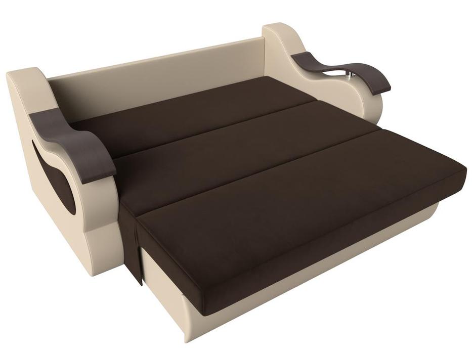 диван-кровать 2-х местный Меркурий 120 Лига Диванов  [111388] коричневый/бежевый