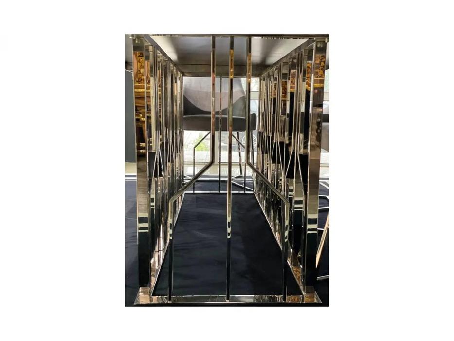 стол обеденный  Gloria Balhome  [425246] черный, серебро