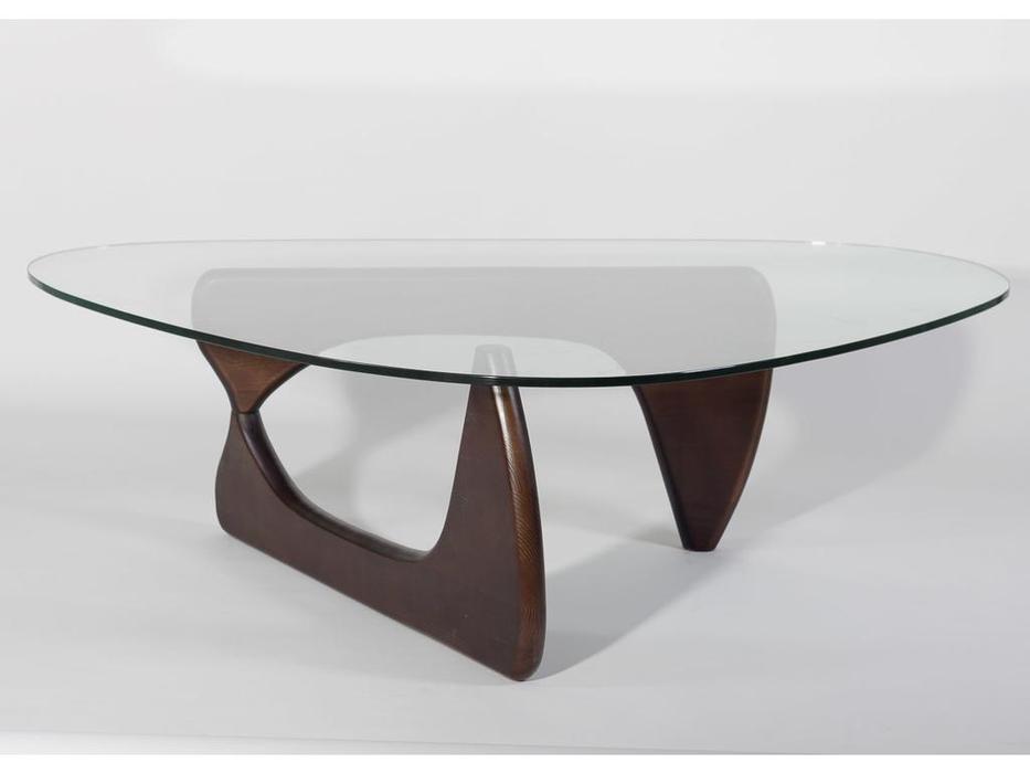 стол журнальный  Isamu Noguchi Coffee Table STG  [9252] стекло, коричневый