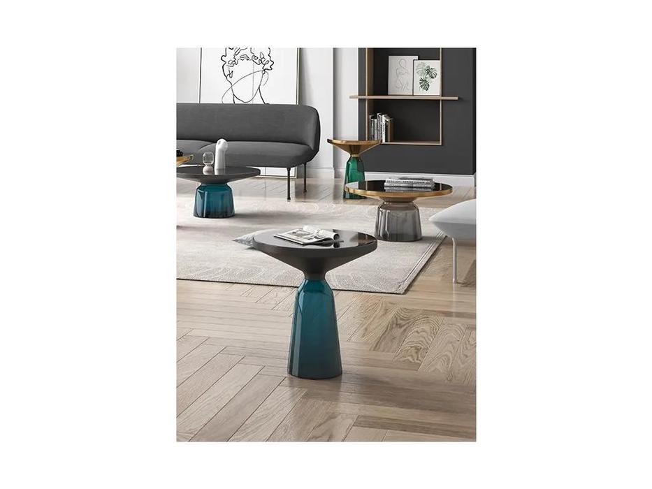 стол журнальный  Bell ClassiCon Coffee Side Table STG  [9678] синий, золото