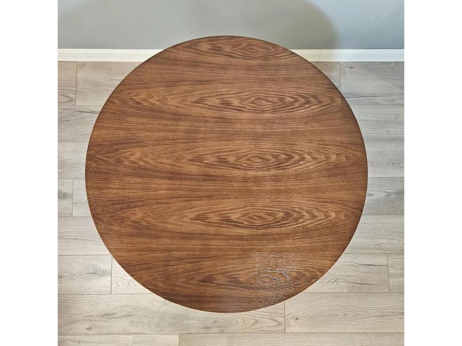 стол обеденный  Tulip Round Walnut STG  [4232] орех, черный