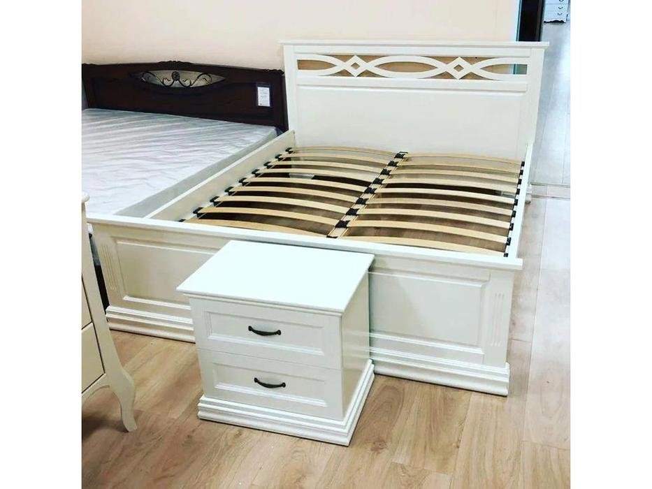 кровать двуспальная 140х200 Лирона МастМур  ваниль