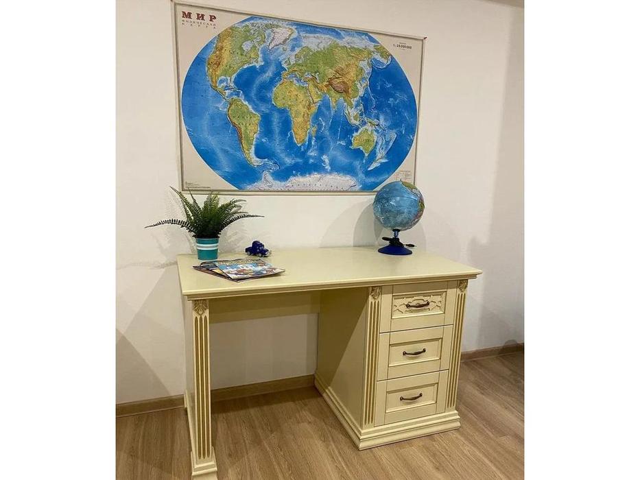 стол письменный с 3 ящиками Верона МастМур  ваниль