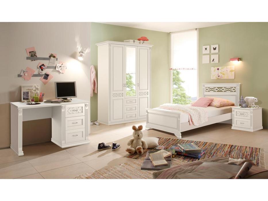 стол письменный с 3 ящиками Верона МастМур  ваниль