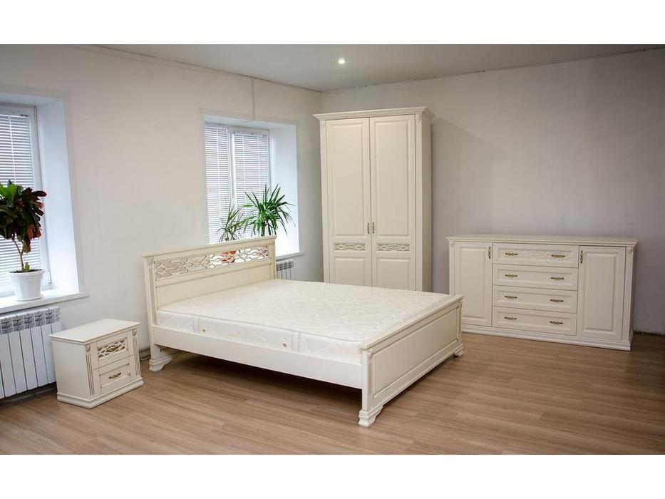 кровать односпальная 120х200 Верона МастМур  ваниль