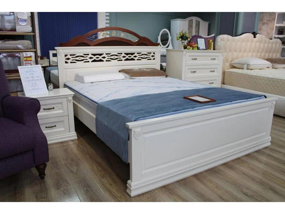 кровать двуспальная 160х200 Верона МастМур  ваниль