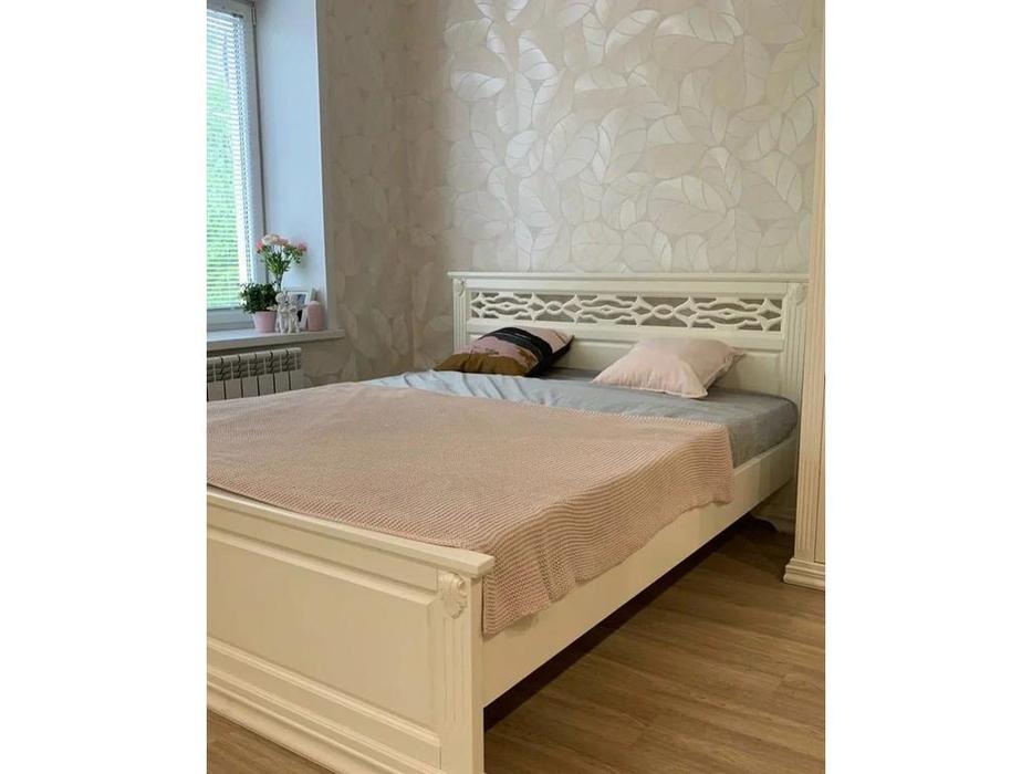 кровать двуспальная 180х200 Верона МастМур  ваниль