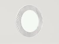 зеркало настенное для комода Глория-1 МастМур  белый