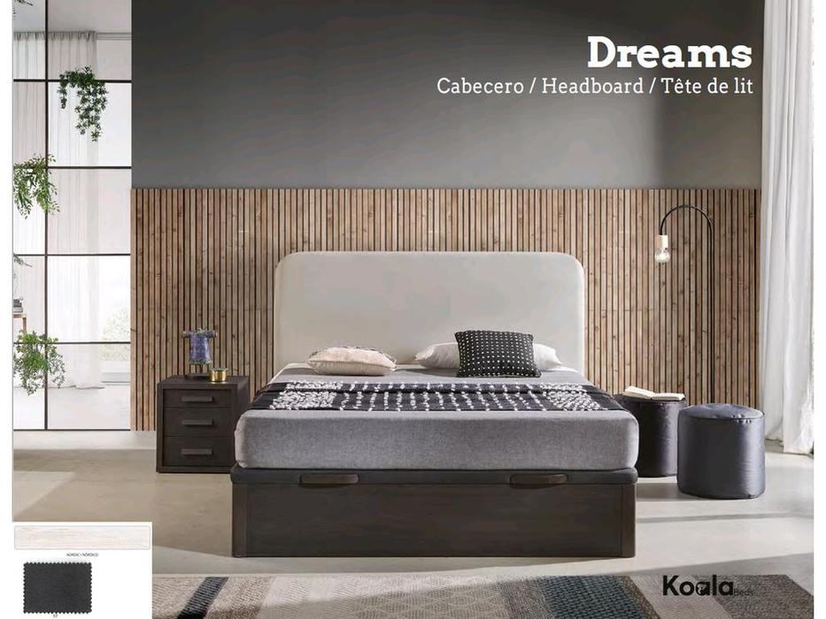 кровать двуспальная 160х200  с подъемным механизмом Koala Finamar  [Dreams Drawer] nordico