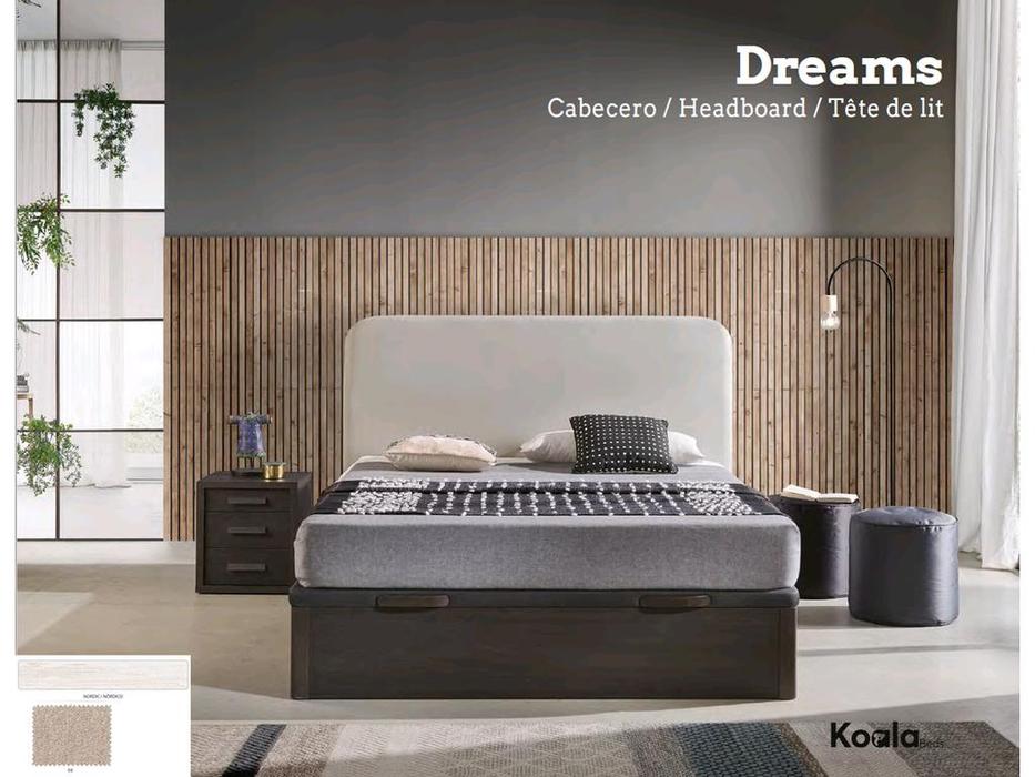 кровать двуспальная 160х200  с подъемным механизмом Koala Finamar  [Dreams Drawer] nordico
