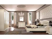 спальня неоклассика со шкафом купе Palazzo Ducale Pramo  белая