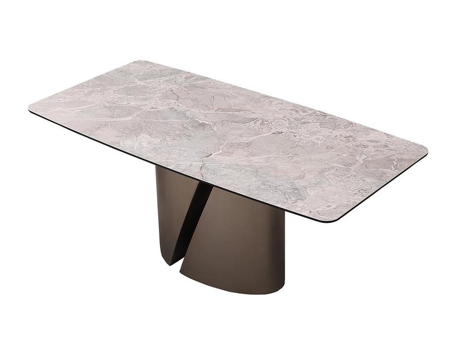 стол обеденный керамический нераскладной  Garda Decor  [57EL-94100] серый