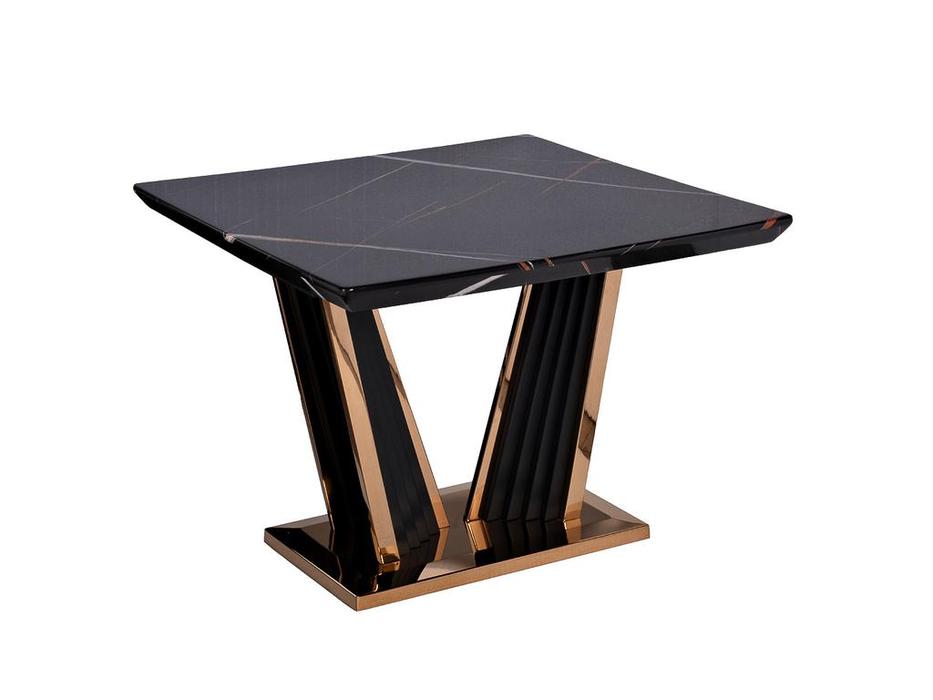 стол кофейный  Виктория Garda Decor  [45EX-CT181-1] черный с золотом