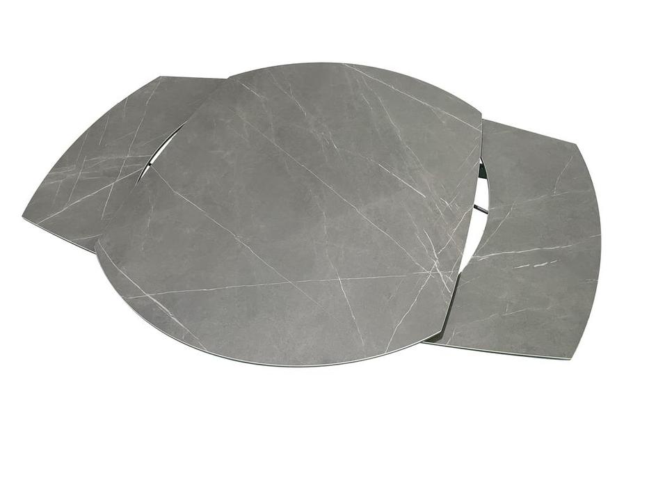 стол обеденный раскладной керамический GD Garda Decor  [83MC-STOL-653 SER] серый