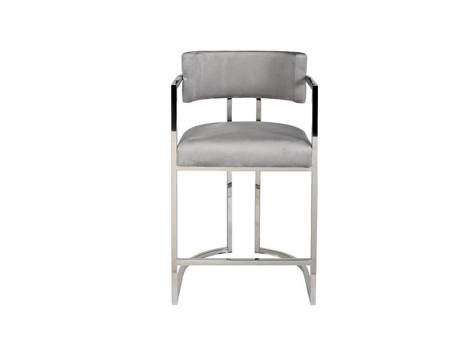 стул барный со спинкой GD Garda Decor  [76AR-60337] серый