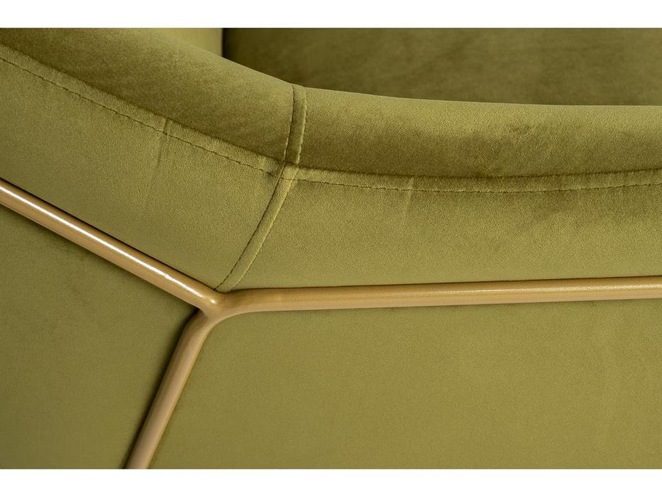 кресло велюровое GD Garda Decor  [101MR-AR2976KRES-OLIV/ZOL] оливковый