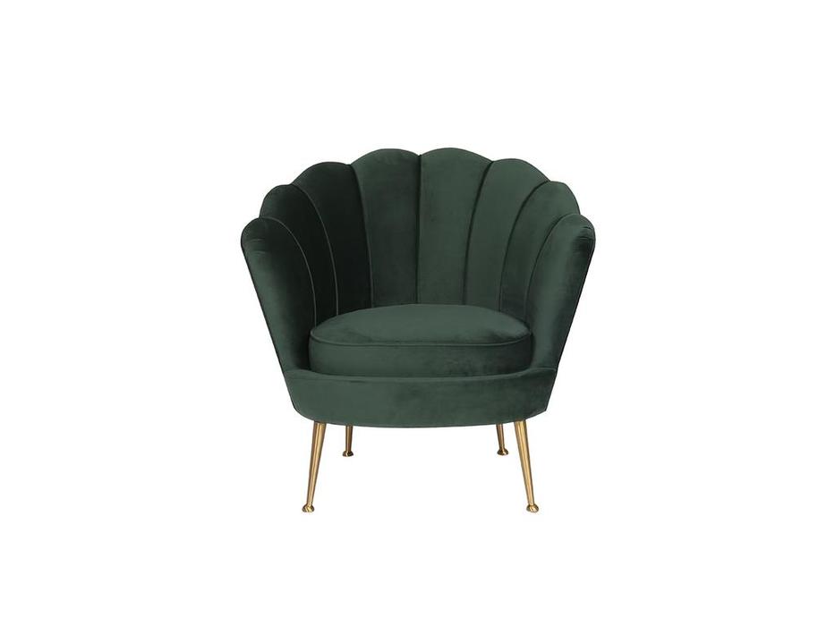 кресло велюровое GD Garda Decor  [87YY-1907 KRES ZEL] зеленый