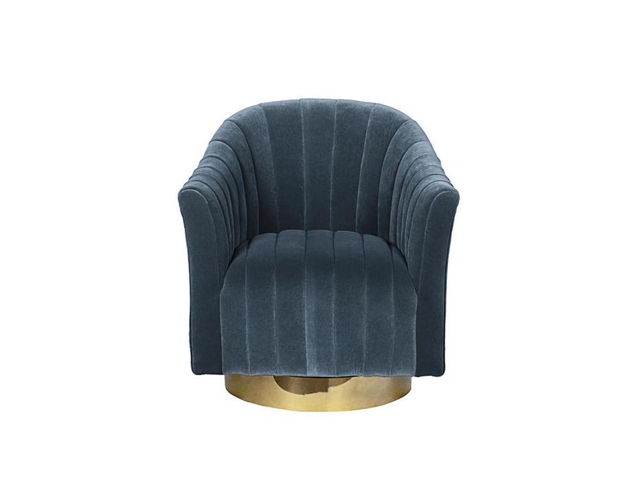 кресло вращающееся  GD Garda Decor  [48MY-W2588 LTB GO] синий