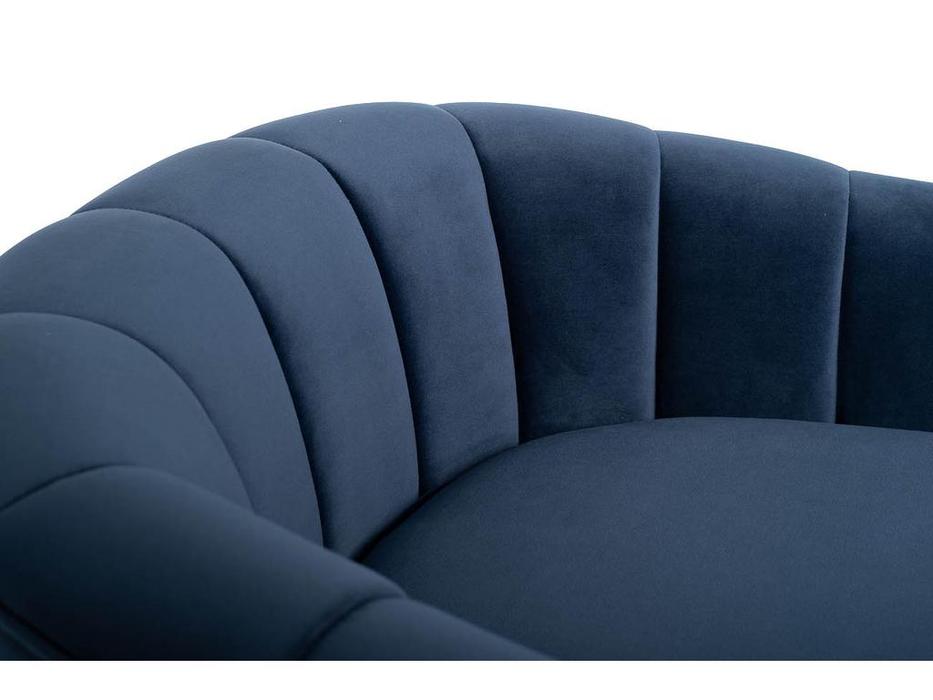 кресло велюровое GD Garda Decor  [ZW-777 BLU SS] темно синий