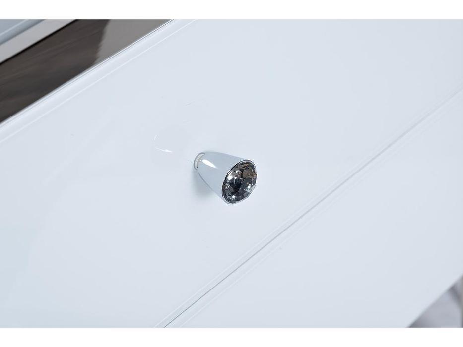 тумба с 2-мя ящиками GD Garda Decor  [KFG104] белый, хром