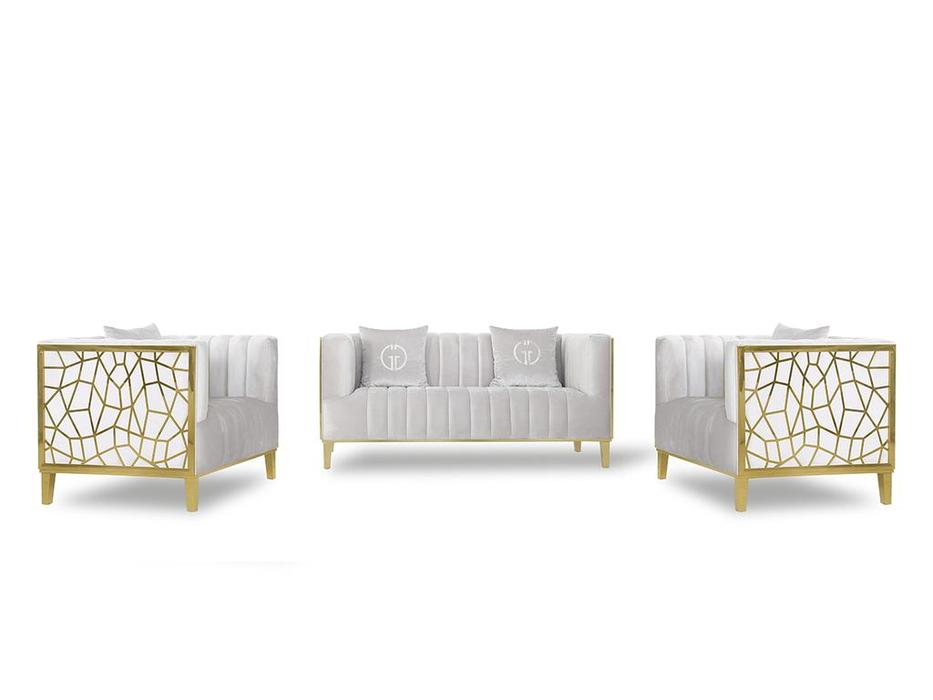 диван 2 местный Basel: Garda Decor [102AN-DIV-8682-SER] (серый)