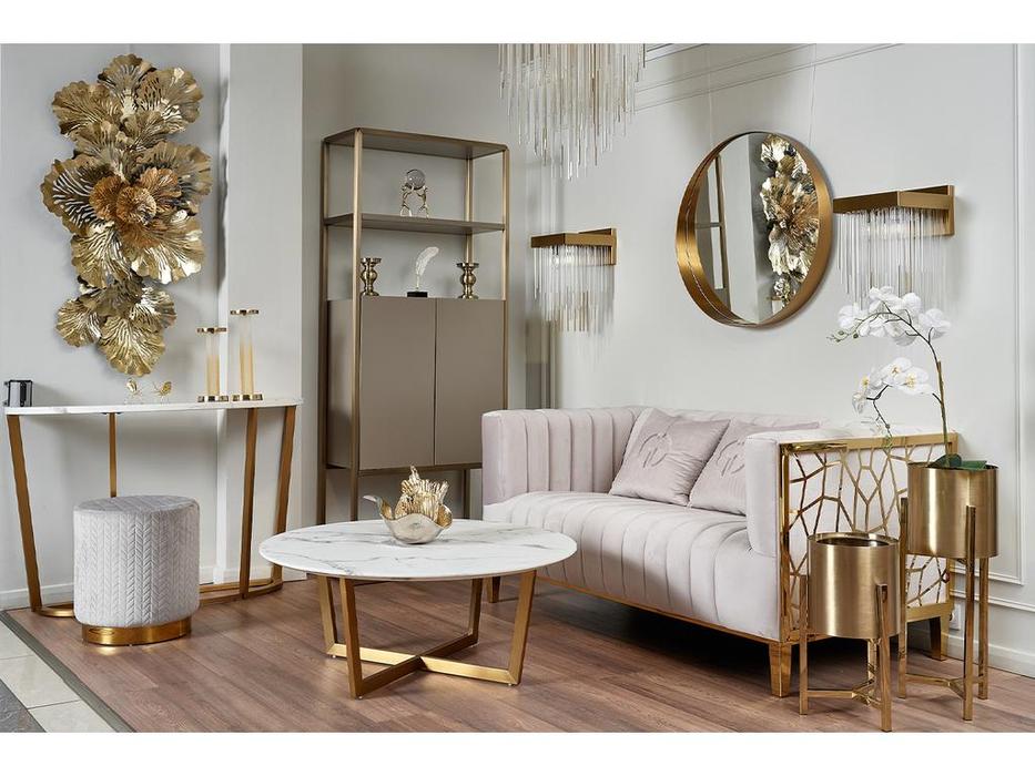 диван 2 местный Basel: Garda Decor [102AN-DIV-8682-SER] (серый)